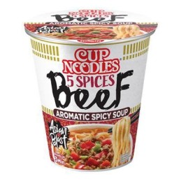 NISSIN CUP NOODLES MANZO 5 SPEZIE GR64