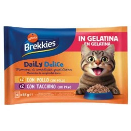 BREKKIES CAT DAILY DELICE JELLY POLLO/TACCHINO GR.85X4