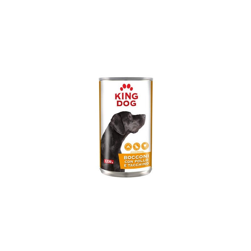 KING DOG BOCCONI 1230GR POLLO TACCHINO
