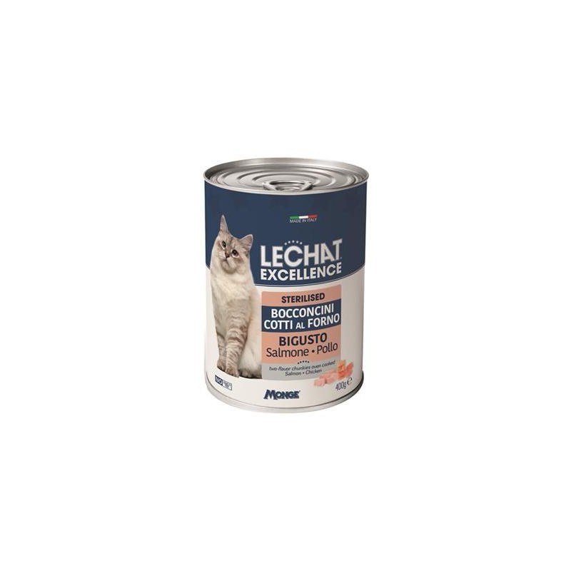 LECHAT EXCELLENCE BOCCONCINI BIGUSTO SALMONE/POLLO GR.400