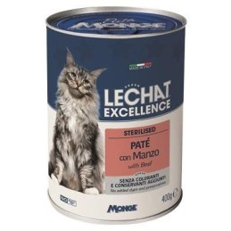 LECHAT PATÈ EXCELLENCE STERILIZZATO MANZO GR.400