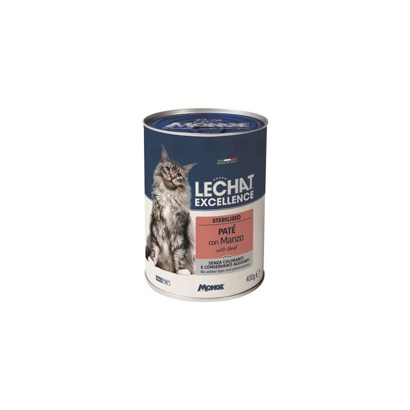 LECHAT PATÈ EXCELLENCE STERILIZZATO MANZO GR.400