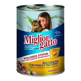MIGLIOR GATTO BOCCONCINI 405GR POLLO TACCHINO