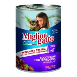 MIGLIOR GATTO BOCCONCINI 405GR SELVAGGINA