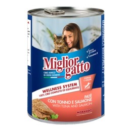 MIGLIOR GATTO PATE' 400GR TONNO SALMONE