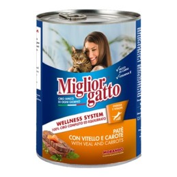 MIGLIOR GATTO PATE'GR.400 VITELLO/CAROTE
