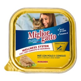 MIGLIOR GATTO VASC. 100GR POLLO CONIGLIO