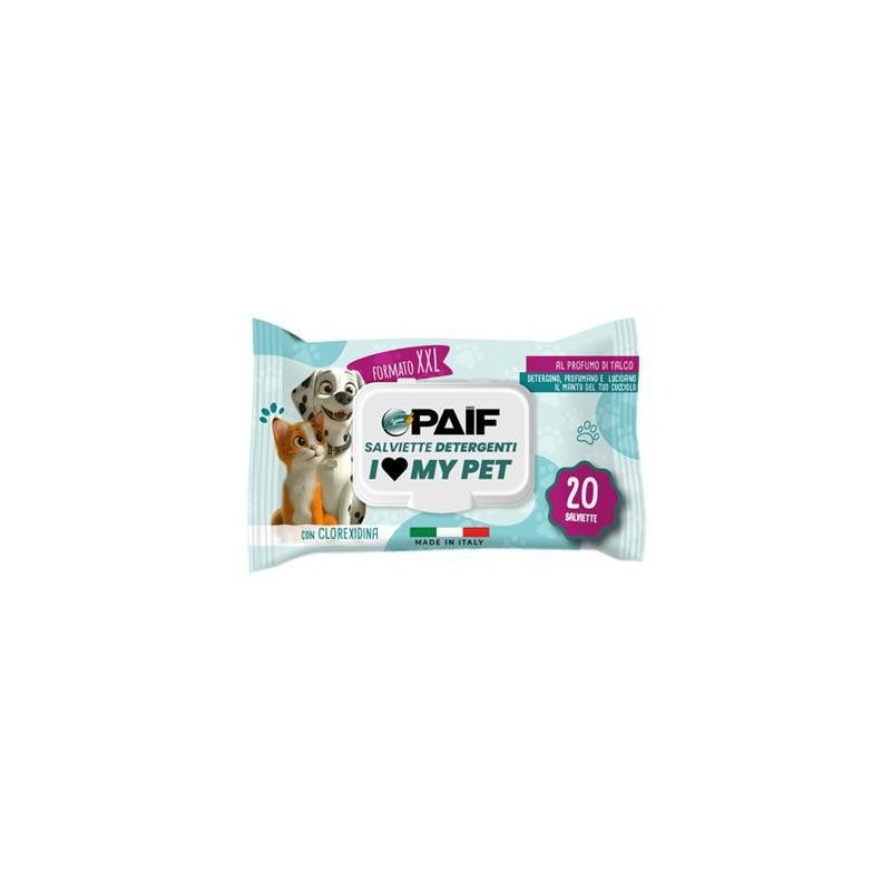 PAIF SALVIETTE I LOVE MY PET X20