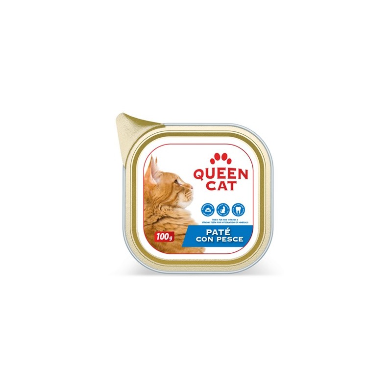 QUEEN CAT 100 GR PATE' PESCE