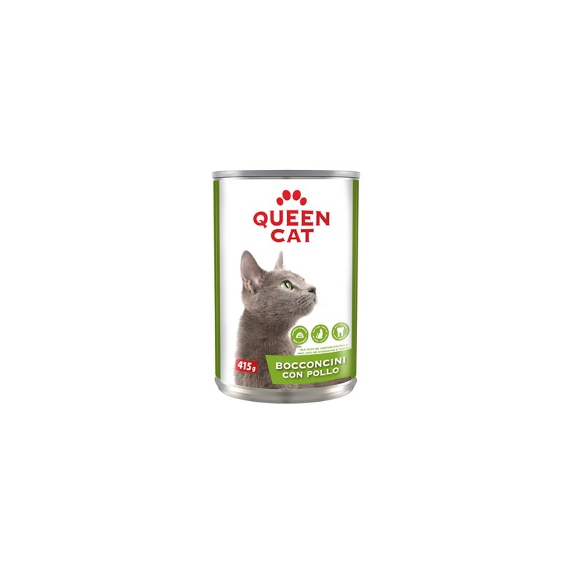 QUEEN CAT BOCCONI 415GR POLLO