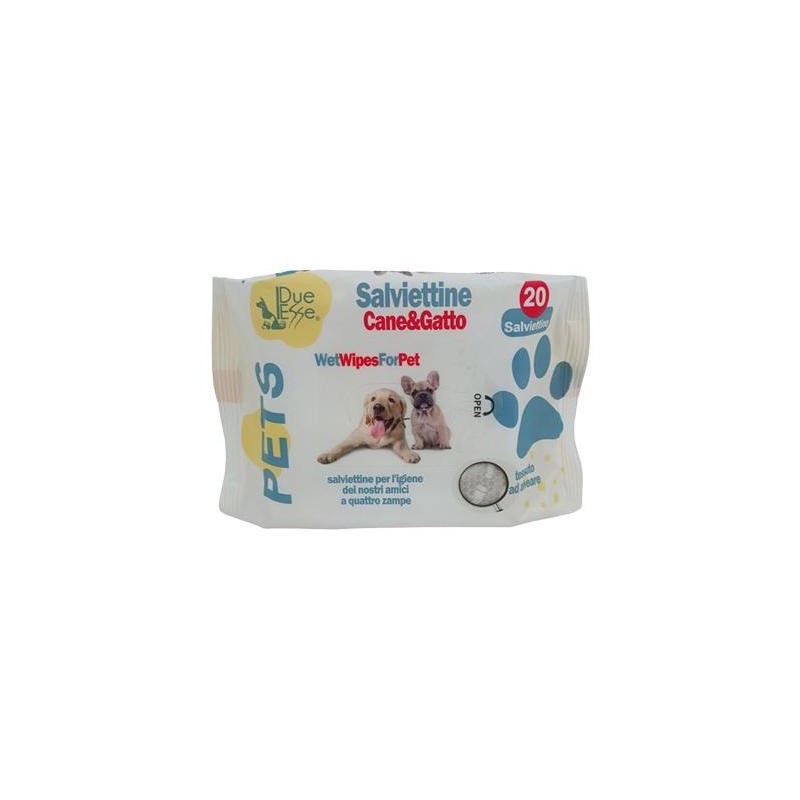 SALVIETTE DETERGENTI CANE/GATTO X20 PEZZI
