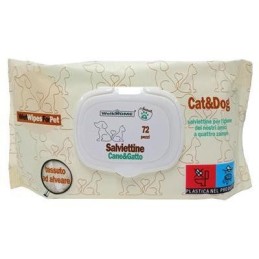 SALVIETTE DETERGENTI CANE/GATTO X72 PEZZI