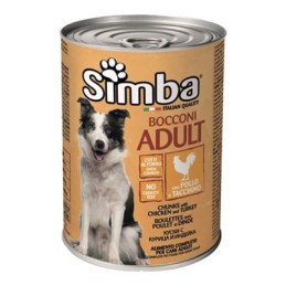 SIMBA CANE BOCCONI 415 GR POLLO TACCHINO