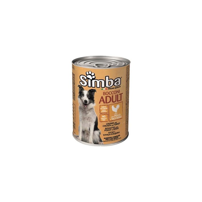 SIMBA CANE BOCCONI 415 GR POLLO TACCHINO