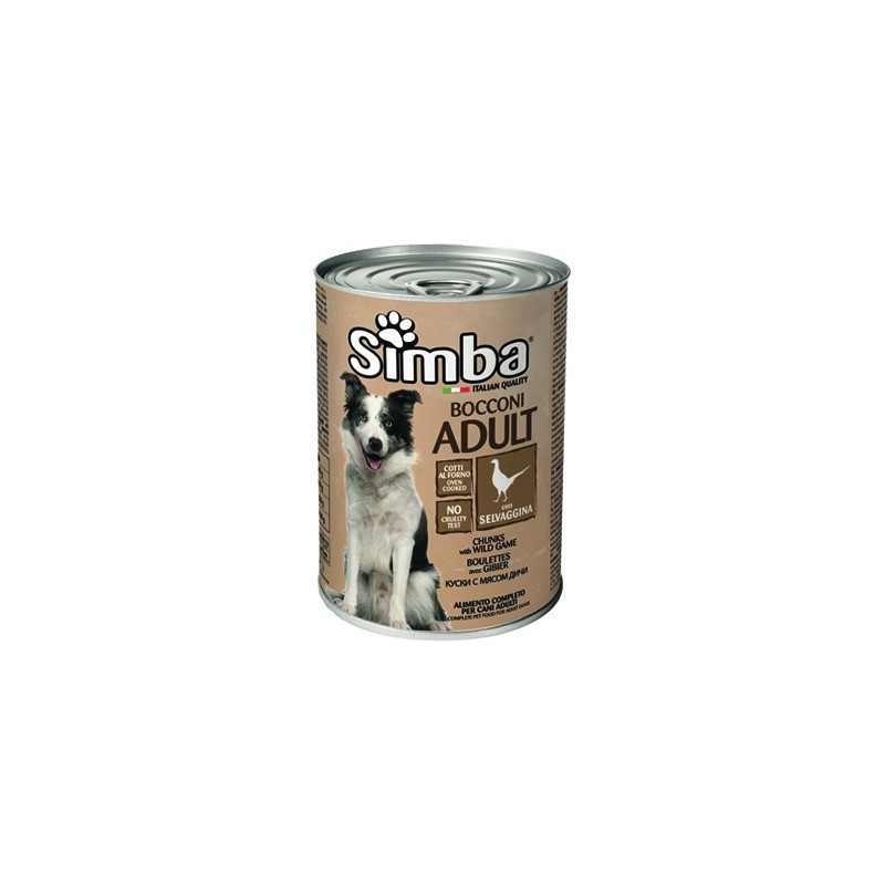 SIMBA CANE BOCCONI 415 GR SELVAGGINA