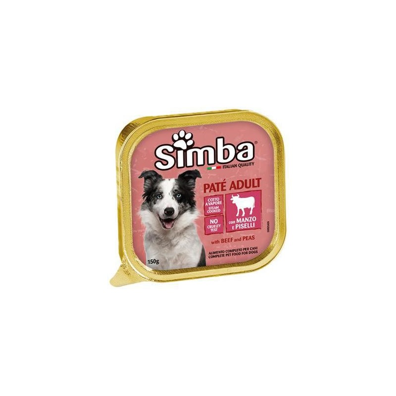 SIMBA CANE VASCHETTA 150 GR MANZO PISELLI