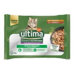 ULTIMA CAT EXPERT NUTRITION POLLO/MANZO GR.70X4