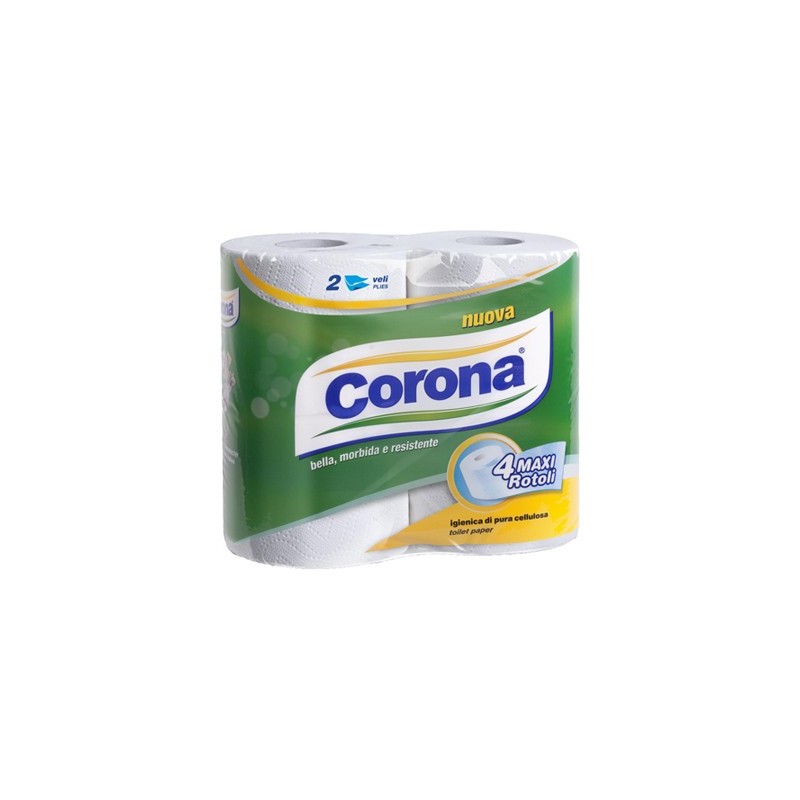 CORONA CARTA IGIENICA 4 MAXI ROTOLI IMBALLI INTERI X 10
