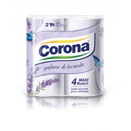 CORONA CARTA IGIENICA 4 RT LAVANDA IMBALLI INTERI X 10