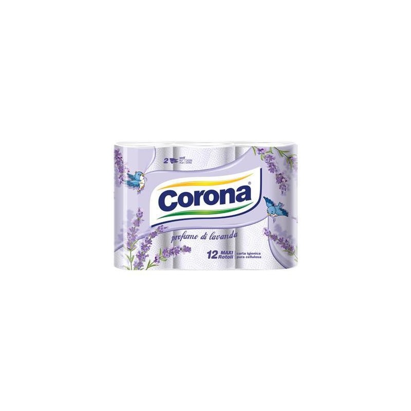 CORONA CARTA IGIENICA LAVANDA 12 ROTOLI
