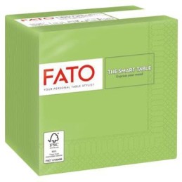 FATO TOVAGLIOLI CARTA VERDE MELA 24X24X100 2 VELI