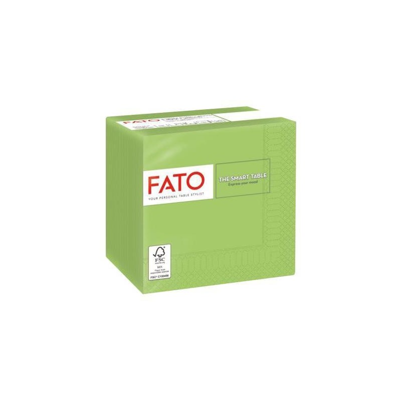 FATO TOVAGLIOLI CARTA VERDE MELA 24X24X100 2 VELI