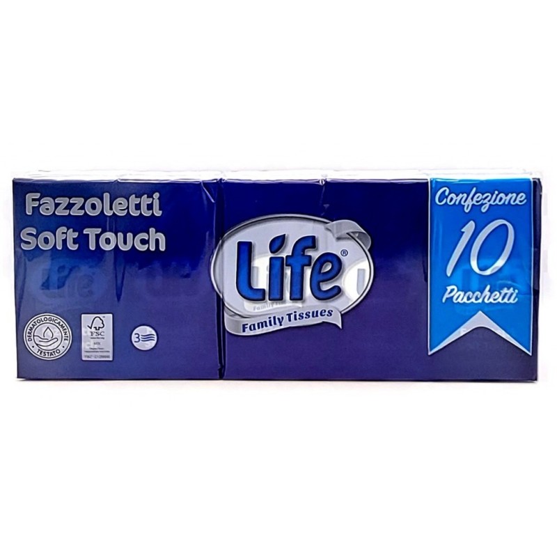 FAZZOLETTI LIFE 10 PZ IMBALLI INTERI X 25