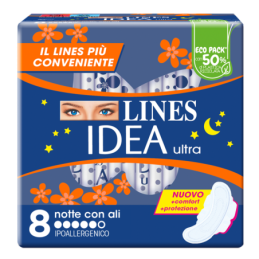 LINES IDEA ULTRA NOTTE CON ALI 8PZ IMBALLI INTERI X 24