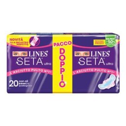 LINES SETA ULTRA X 20 IPOALLERGENICO CON ALI