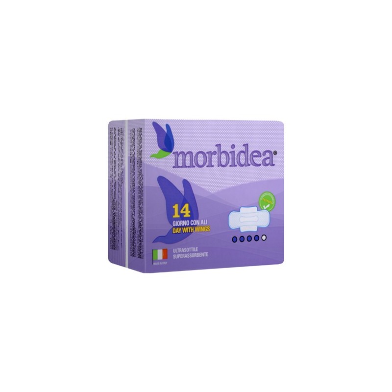 MORBIDEA ASSORBENTI GIORNO C/ALI 14PZ IMBALLI INTERI X 24