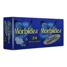 MORBIDEA ASSORBENTI NOTTE C/ALI 24 PZ PACCO DOPPIO IMBALLI INTERI X 12