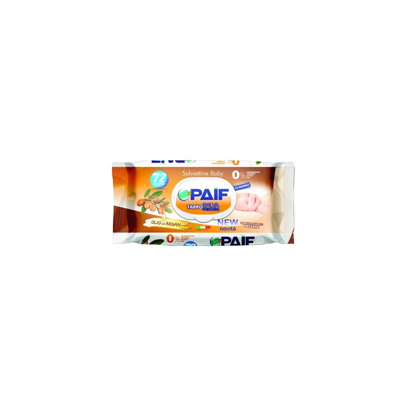PAIF SALVIETTINE BABY ARGAN 72