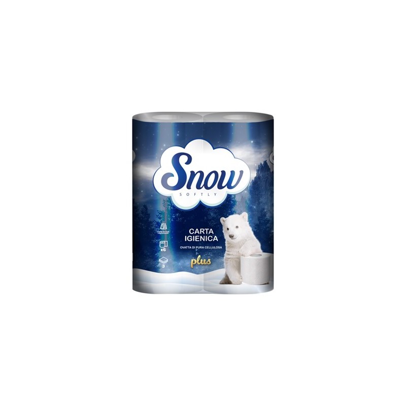 SNOW CARTA IGIENICA PLUS 3 VELI 6 ROTOLI