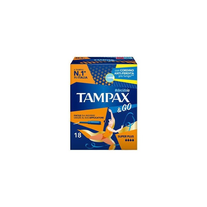 TAMPAX & GO X 18 SUPER PLUS