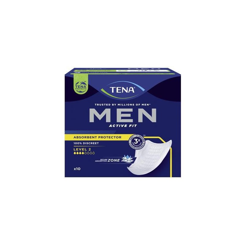 TENA MEN ACTIVE FIT ASSORBENTPROTECTOR X 10 PZ