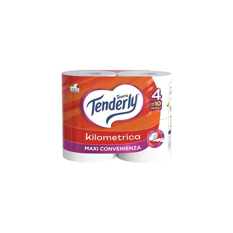 TENDERLY CARTA IGIENICA 4RT KILOMETRICA