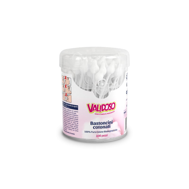 VALIDOSO BASTONCINI COTONATI 100PZ IMBALLI INTERI X 24