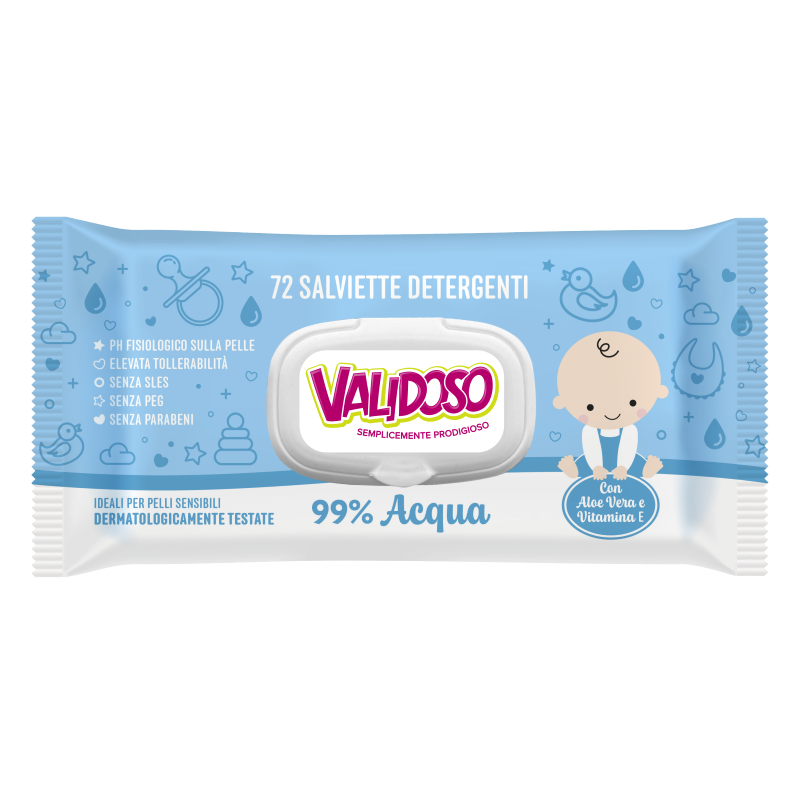 VALIDOSO SALVIETTINE IMB. BABY 72 PZ MADORLA IMBALLI INTERI X 24