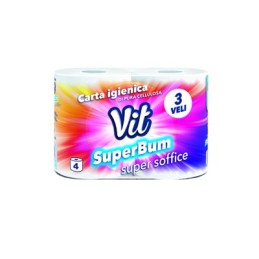 VIT CARTA IGIENICA X4 ROTOLI SUPERBUM 3VELI(IC049)
