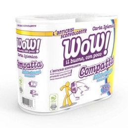 WOW CARTA IGIENICA 4 RT COMPATTA 4RT 2V IMBALLI INTERI X 7