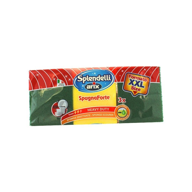 ARIX SPUGNA ABRASIVA GIGANTE XXL  3 PZ IMBALLI INTERI X 15