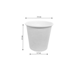 BICCHIERI DA CAFFE' CARTA 75 ML 50 PZ BIO IMBALLI INTERI X 40