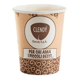 CLENDY BICCHIERE CAPPUCCINO X50 BEIGE BIO ML.240