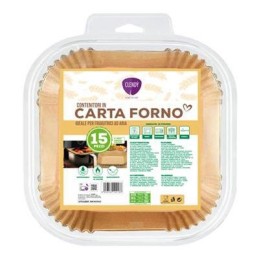 CLENDY CONTENITORI IN CARTA PER FRIGGITRICE AD ARIA QUADRATI