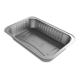 CONTENITORI S/COPERCHIO ALLUMINIO 2 PORZIONI KITO