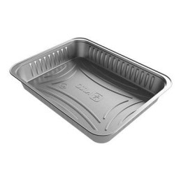 CONTENITORI S/COPERCHIO ALLUMINIO 4 PORZIONI KITO