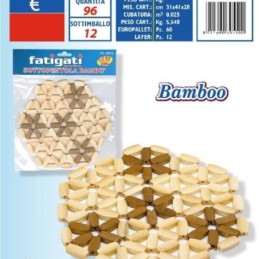 FATIGATI SOTTOPENTOLA IN BAMBOO IMBALLI INTERI X 12