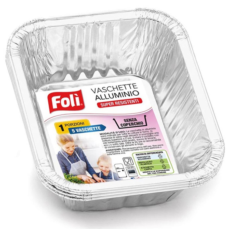 FOLI' PACK CONT.ALLUMINIO S/C 1PORZ. 4 PZ STANDARD IMBALLI INTERI X 48