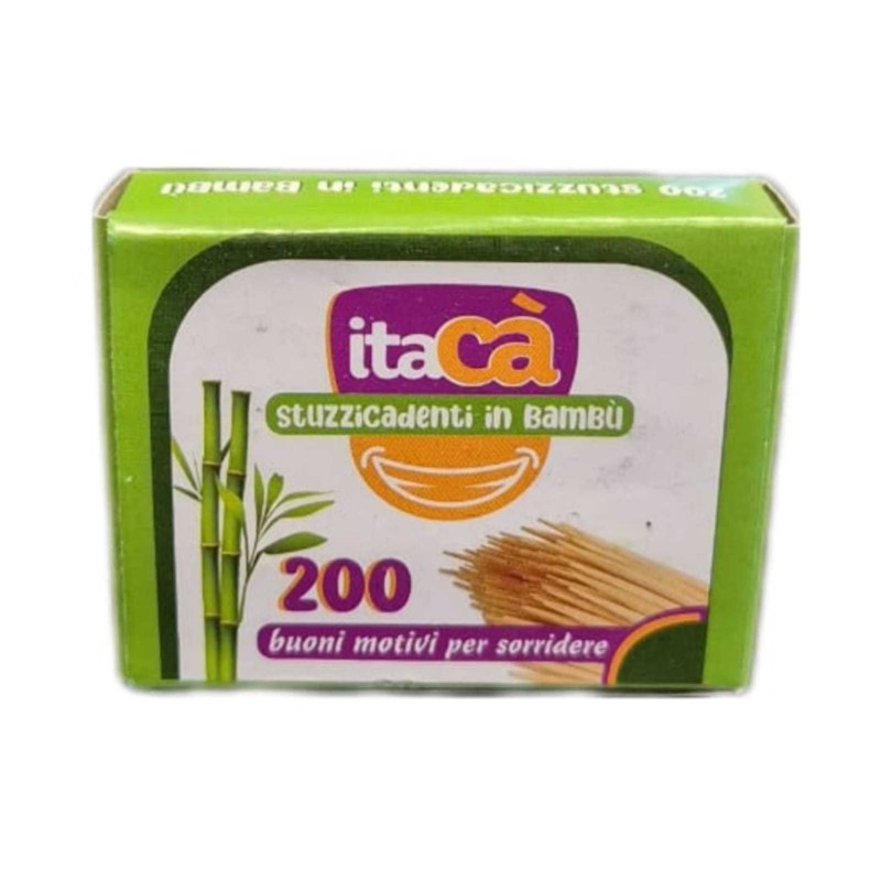 ITACA' STUZZICADENTI  BAMBOO SCATOLA 200 PZ IMBALLI INTERI X 96