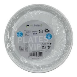 LARIPLAST PIATTI PIANI X20 BIANCHI DIAMETRO CM22